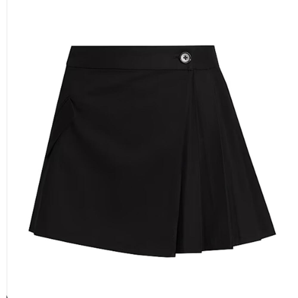 Rails Adriana Black Twill Mini Wrap Skirt, Size 10 (NWT)